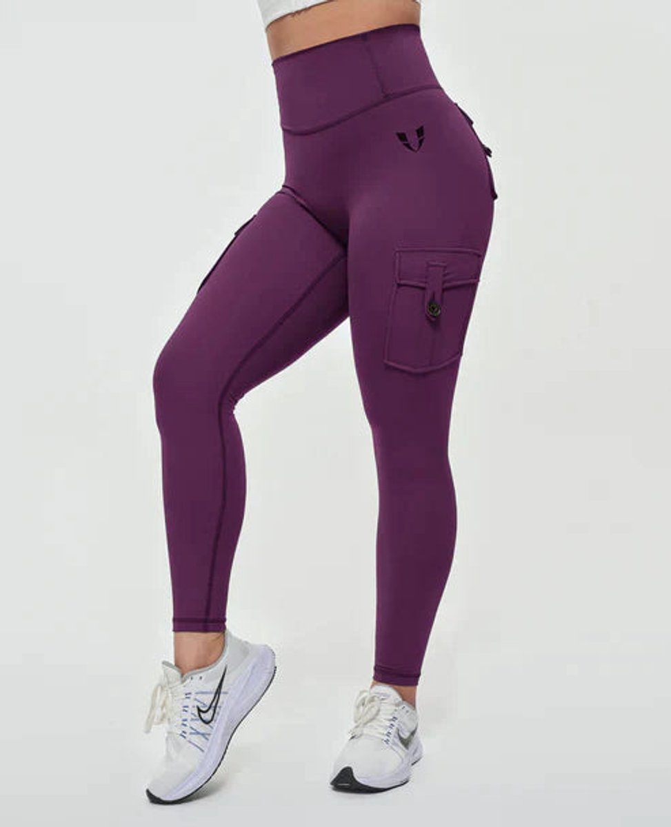 Women's High-Waist Cargo Pocket Slim-Fit Legging