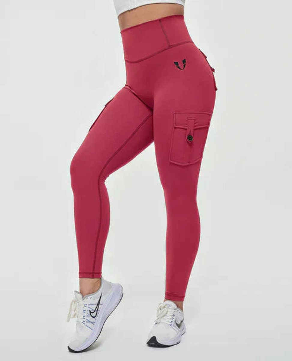 Women's High-Waist Cargo Pocket Slim-Fit Legging
