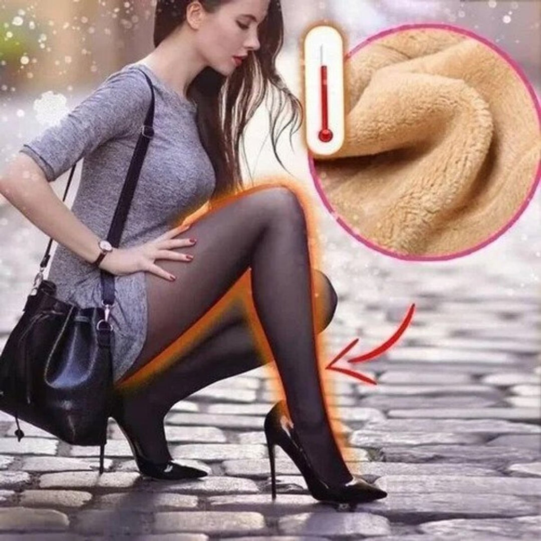 Women's High-Waist Fleece-Lined Thermal Tummy-Control Legging