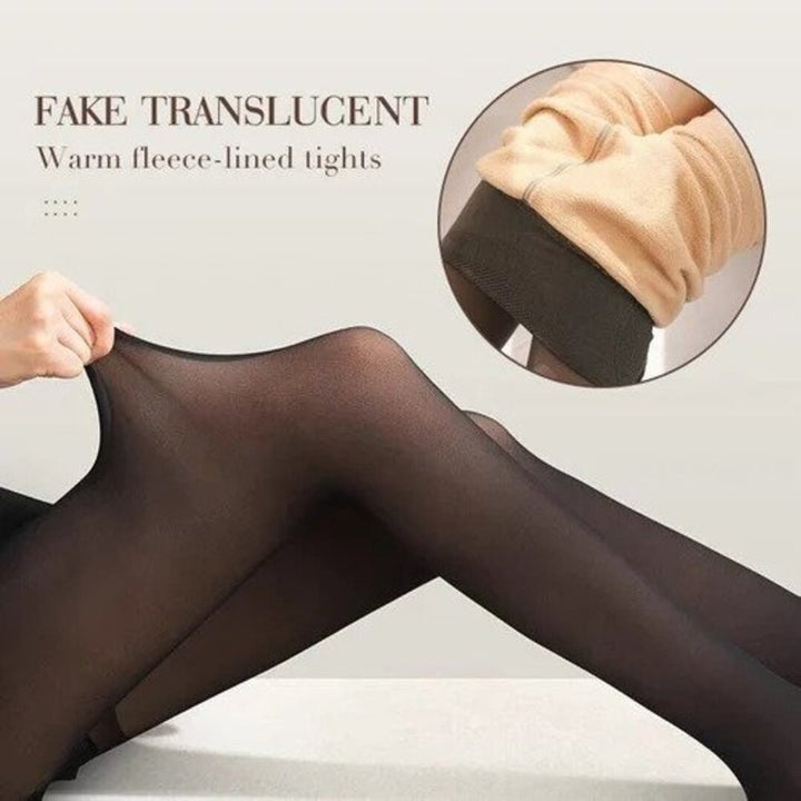 Women's High-Waist Fleece-Lined Thermal Tummy-Control Legging