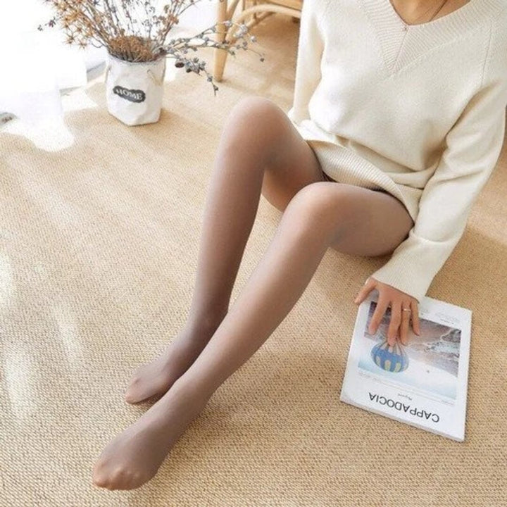 Women's High-Waist Fleece-Lined Thermal Tummy-Control Legging