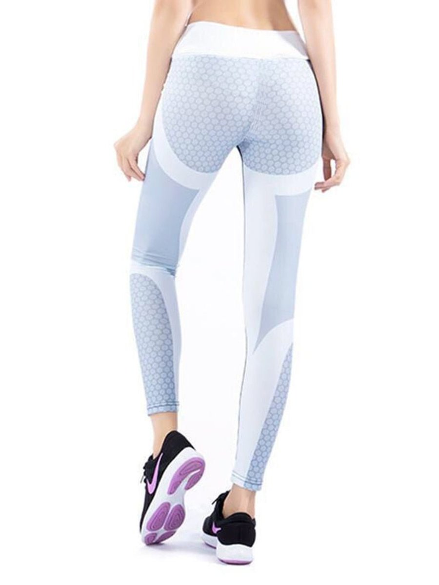 Women's High-Waist Four-Way Stretch Honeycomb Active Legging