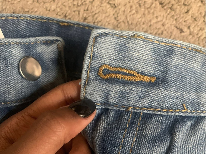 Women's High Waisted Baggy Wide-Leg Vintage Wash Denim Jeans