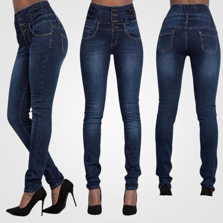 Women's High Waisted Jeans Skinny Stretch Denim Pants