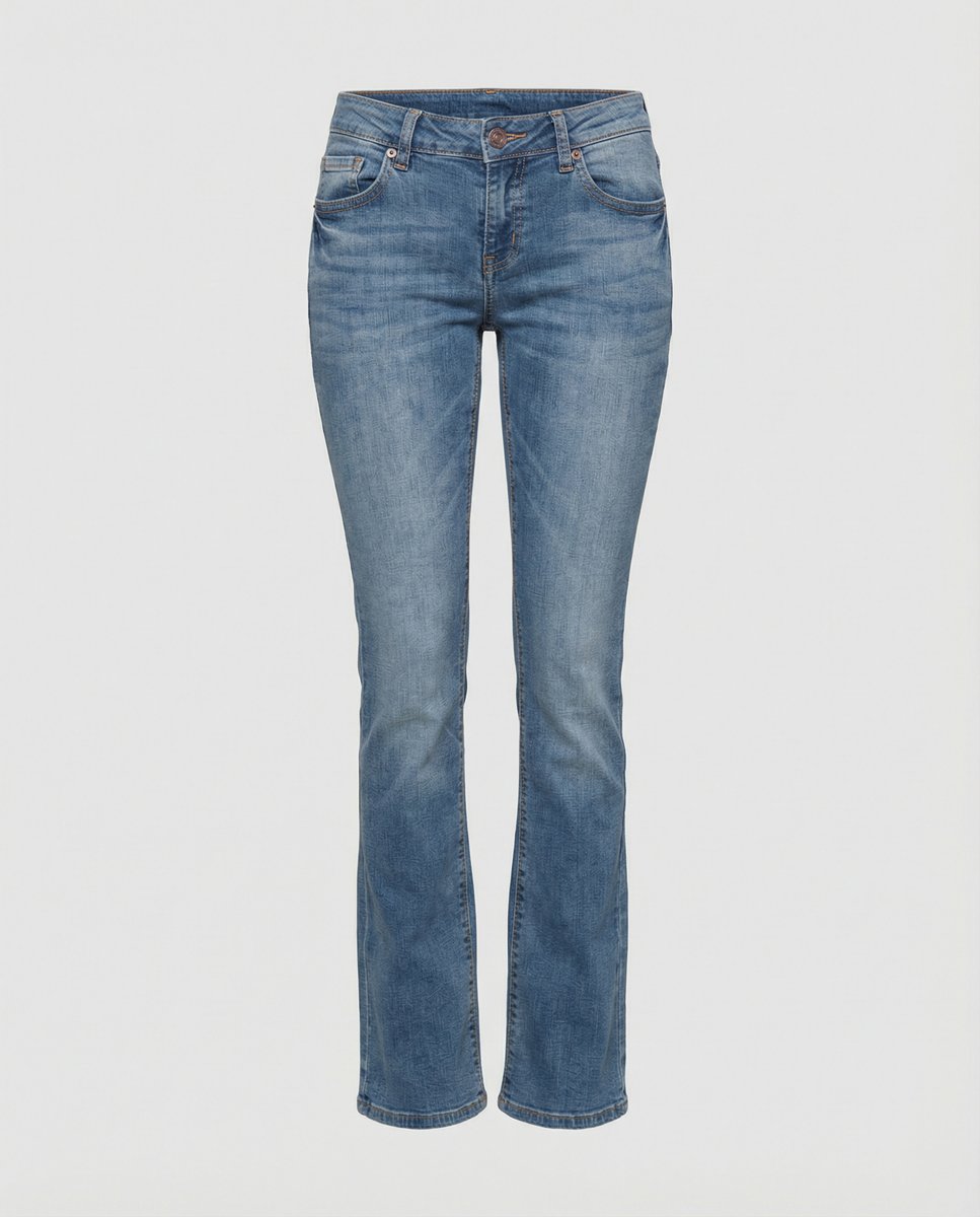 Women's High Waisted Jeans Vintage Flared Bell Bottom Denim