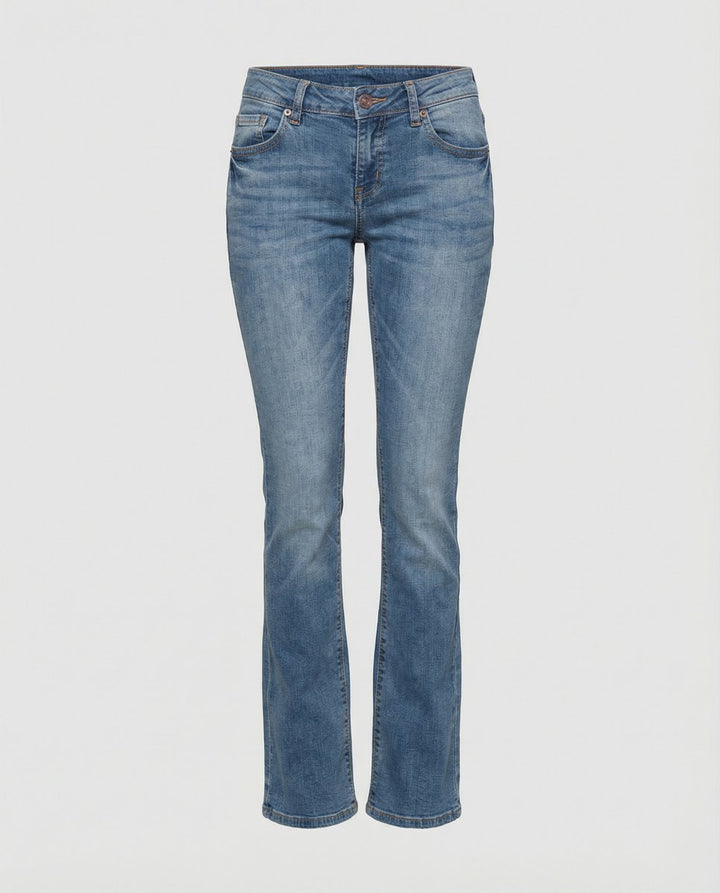 Women's High Waisted Jeans Vintage Flared Bell Bottom Denim