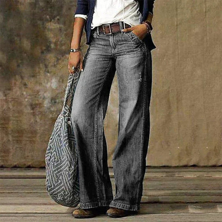 Women's High Waisted Jeans Wide Leg Relaxed Fit Denim Pants