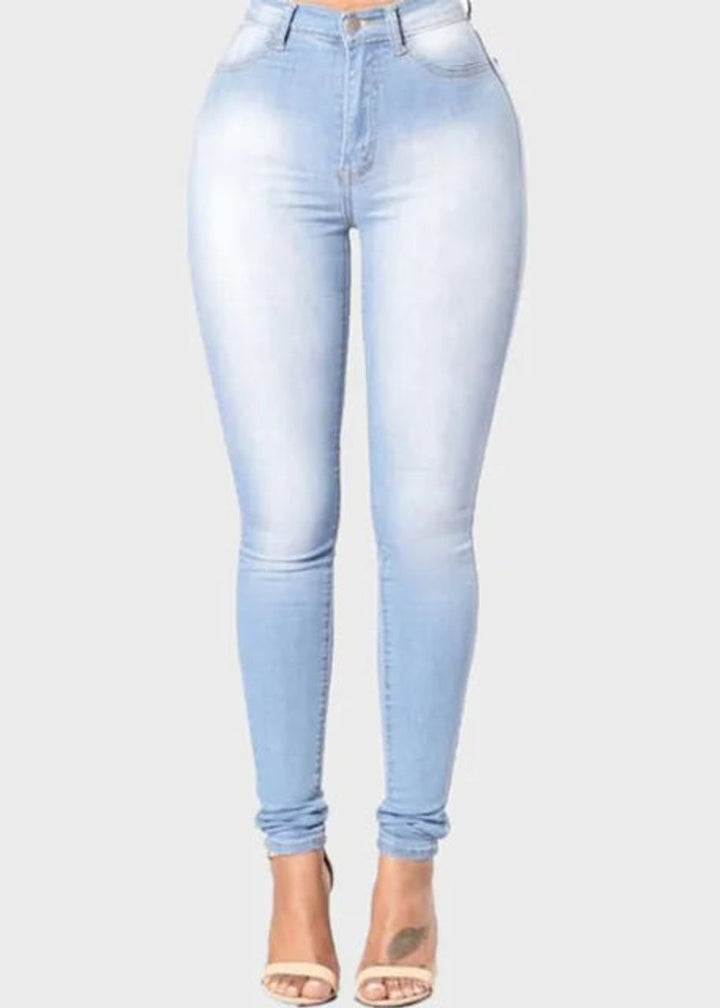 Women's High Waisted Skinny Stretch Office Jeans