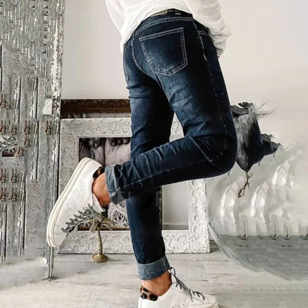 Women's High Waisted Slim Fit Stretch Skinny Jeans