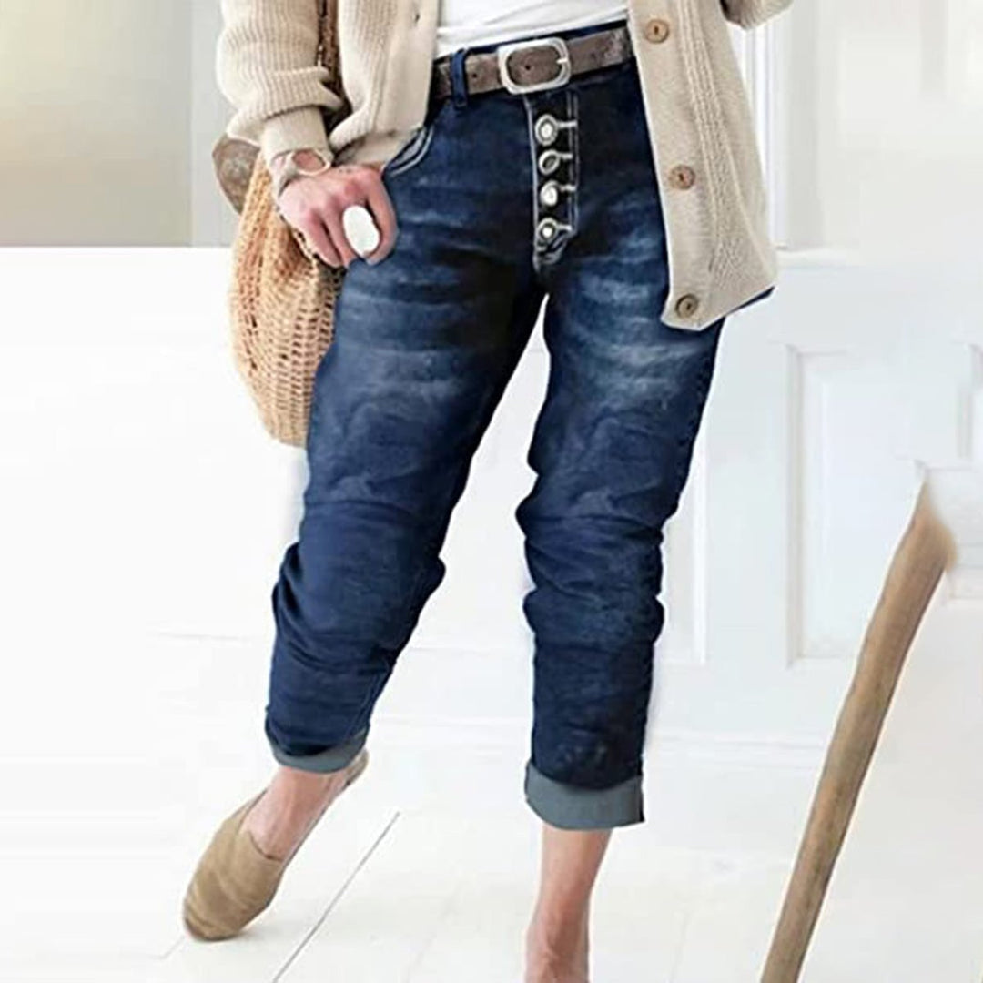 Women's High Waisted Slim Fit Stretch Skinny Jeans