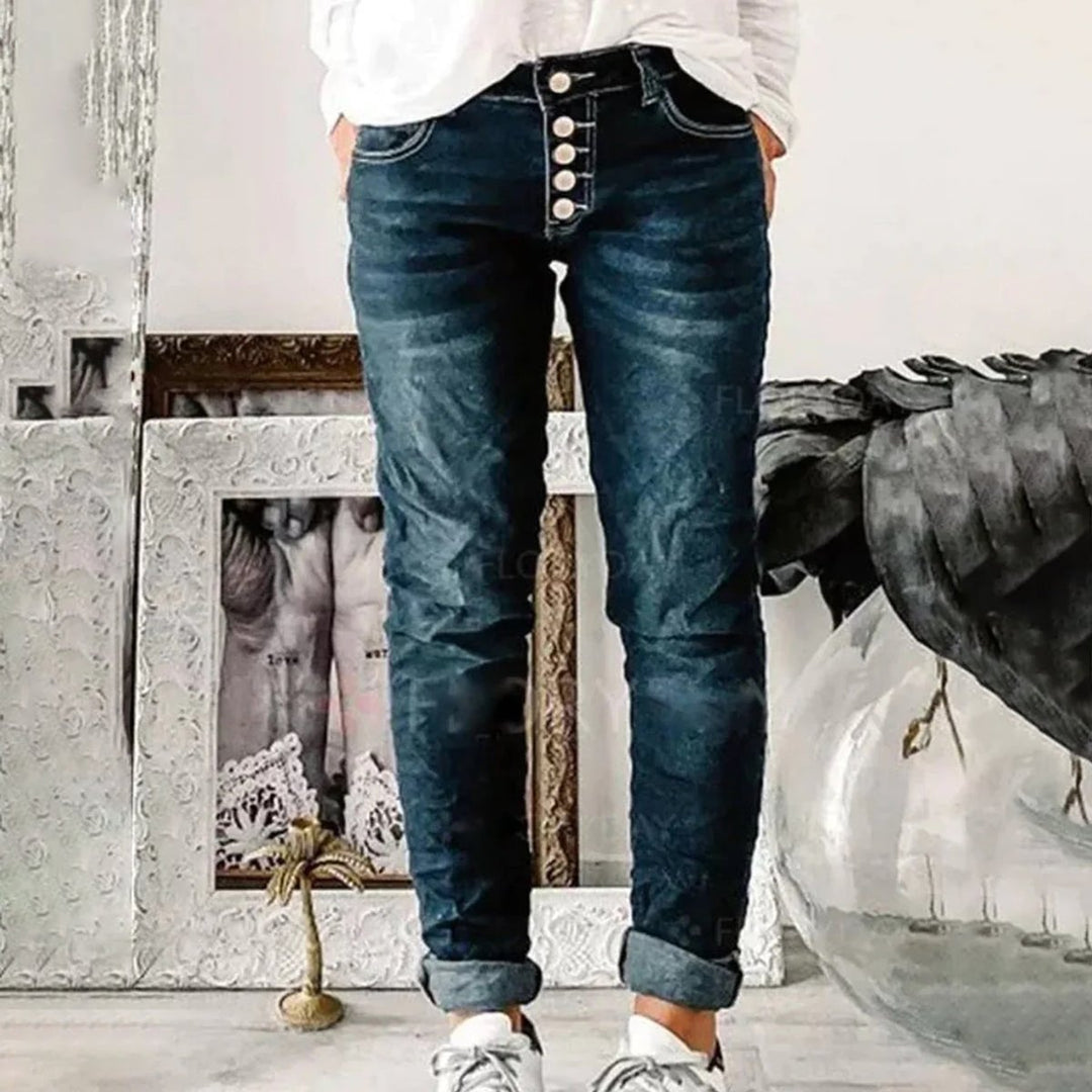 Women's High Waisted Slim Fit Stretch Skinny Jeans