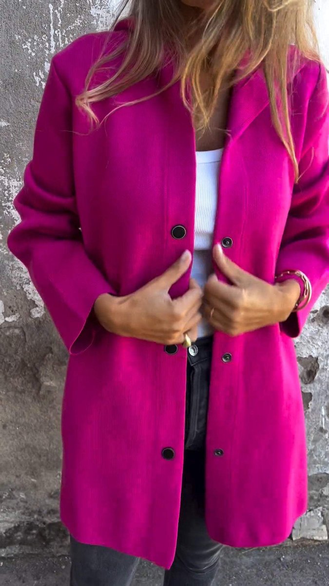 Women's Hooded Single-Breasted Knit Blazer