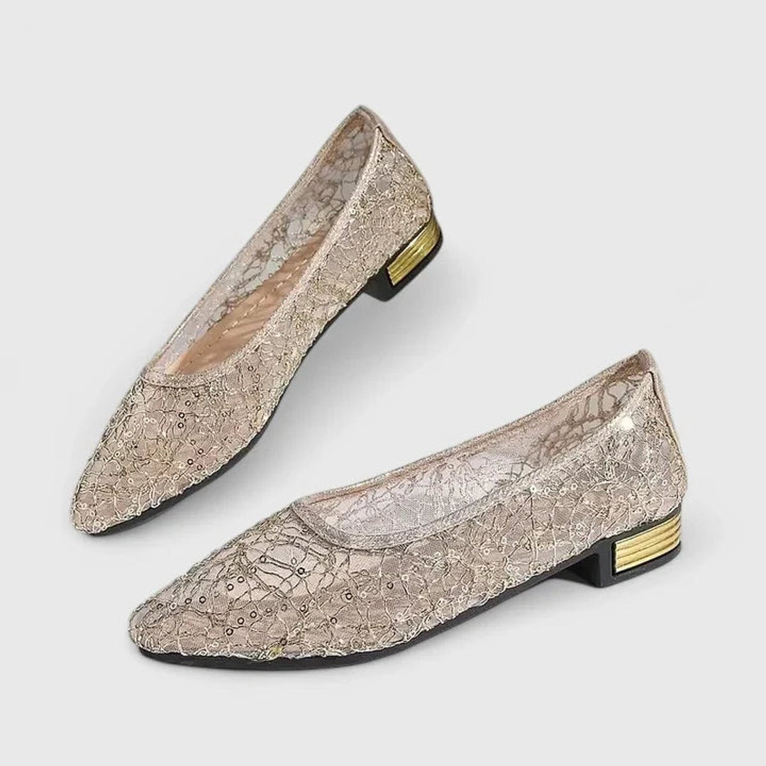 Women's Lace Mesh Slip-On Orthopedic Comfort Flats