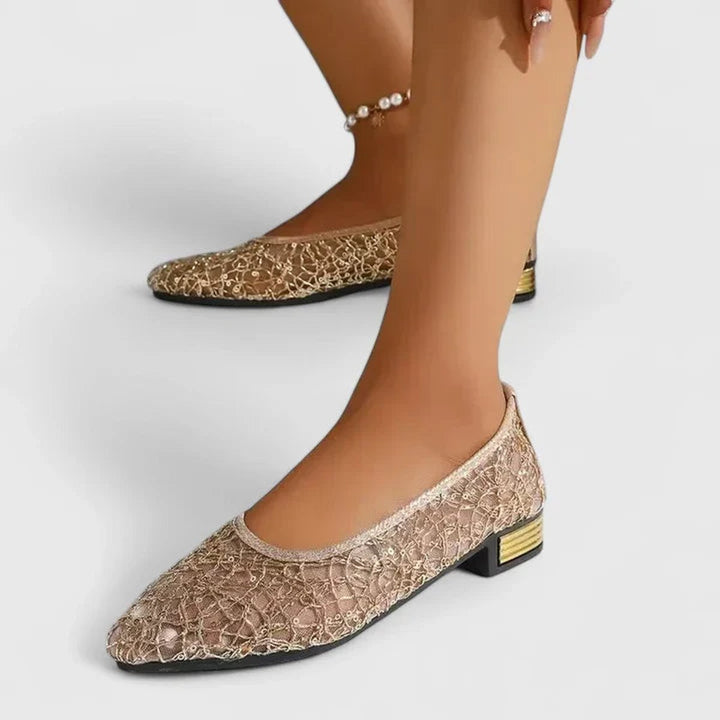 Women's Lace Mesh Slip-On Orthopedic Comfort Flats