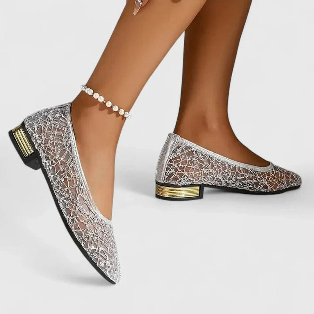 Women's Lace Mesh Slip-On Orthopedic Comfort Flats