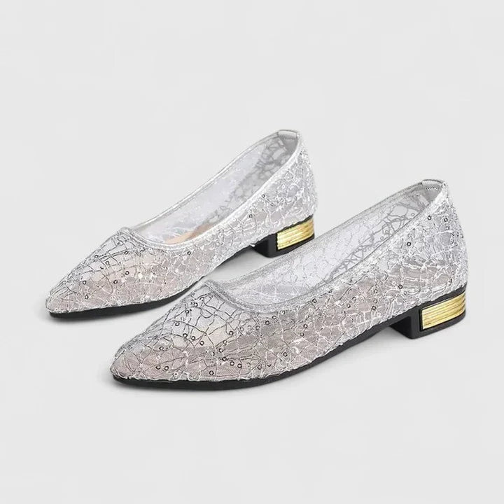 Women's Lace Mesh Slip-On Orthopedic Comfort Flats