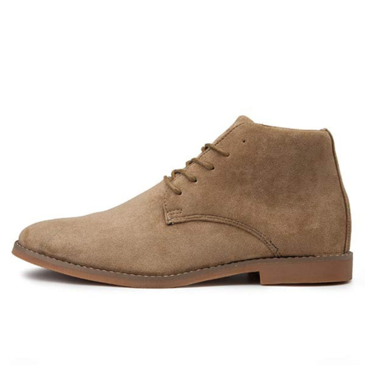Women's Lace-Up Suede Flat Ankle Boots