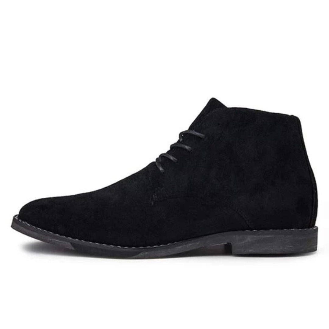 Women's Lace-Up Suede Flat Ankle Boots