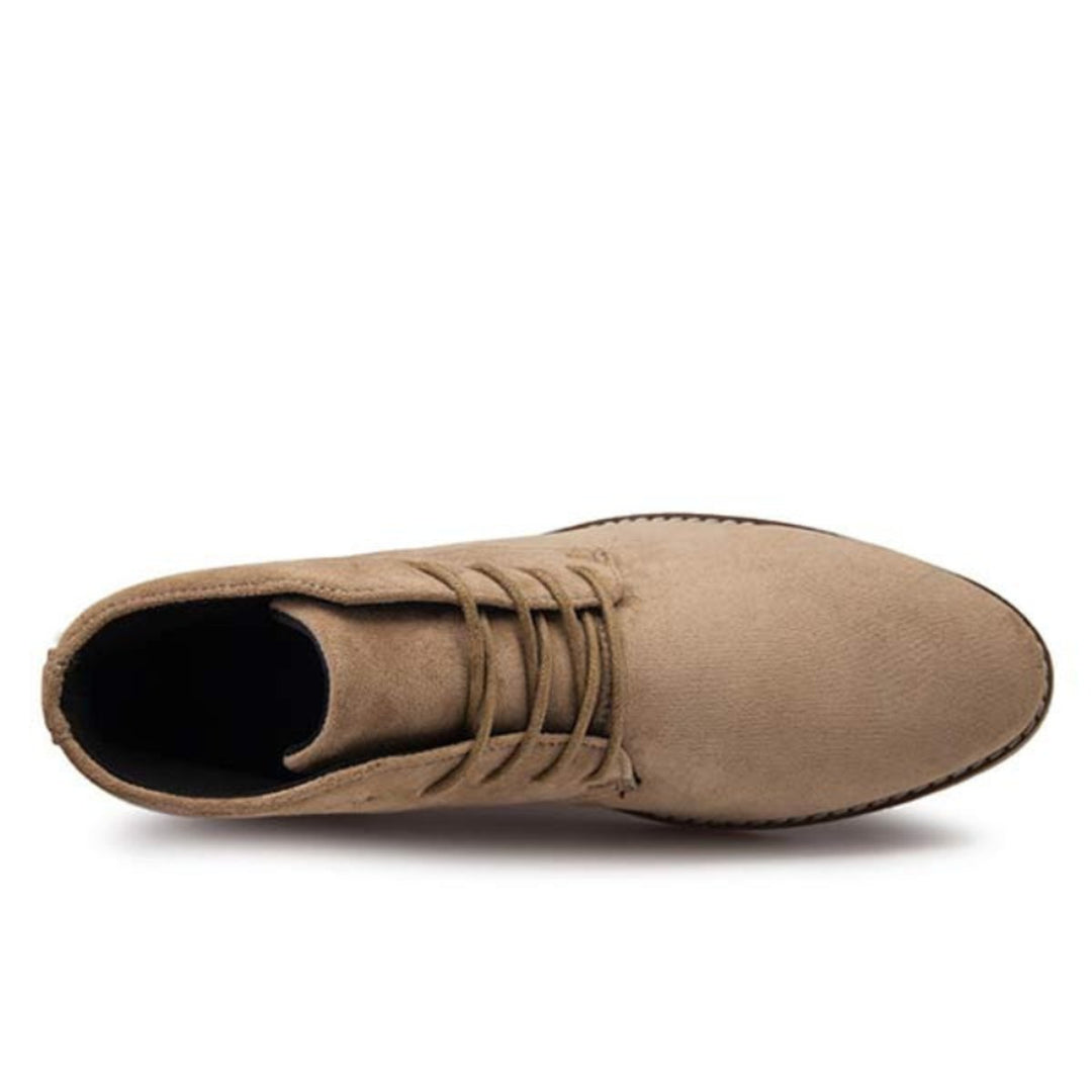 Women's Lace-Up Suede Flat Ankle Boots