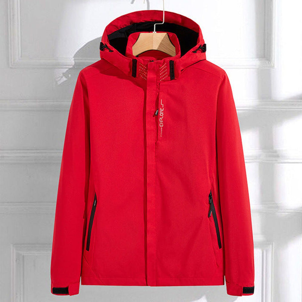 Women's Lightweight Windproof Zip-Up Hooded Outdoor Jacket