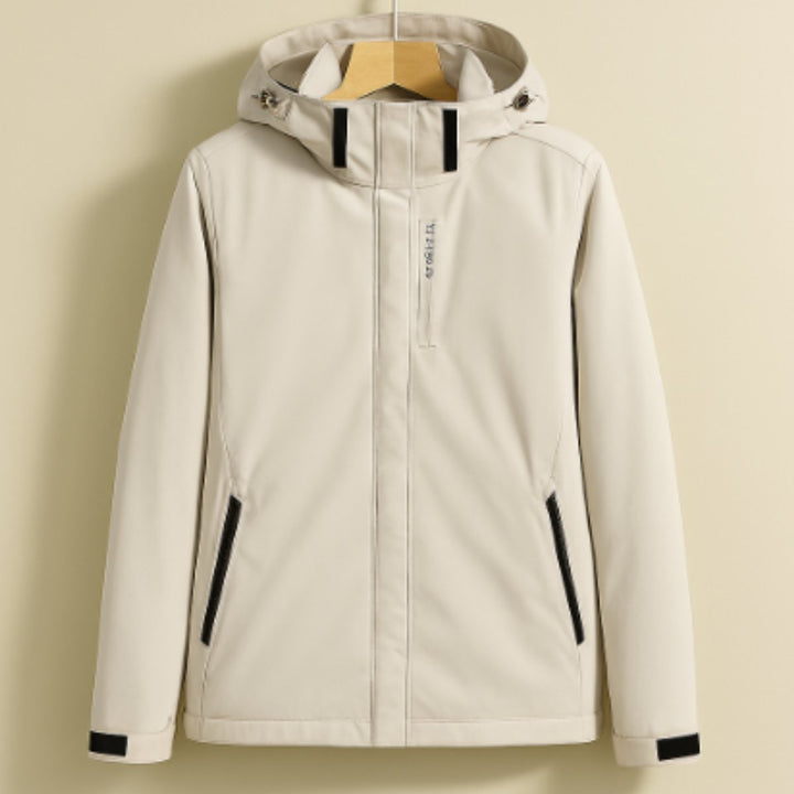 Women's Lightweight Windproof Zip-Up Hooded Outdoor Jacket