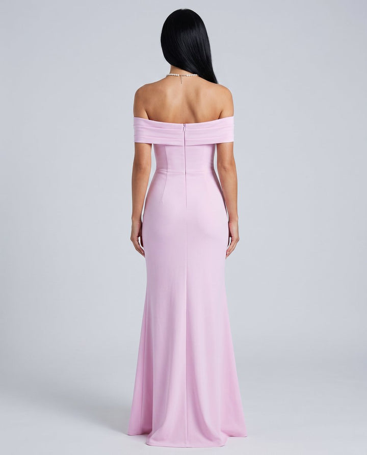 Women's Off-Shoulder Bodycon Fall Wedding Guest Dress Maxi