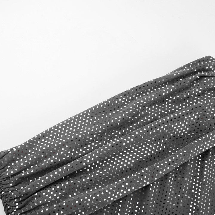 Women's Off-Shoulder Rhinestone Bodycon Formal Dress Maxi Gown