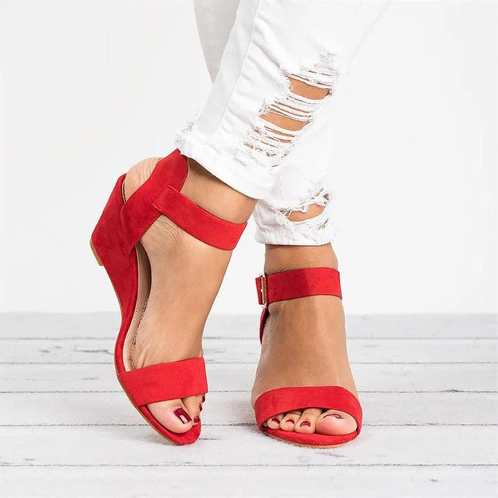 Women's Open-Toe Ankle-Strap Wedge Sandals