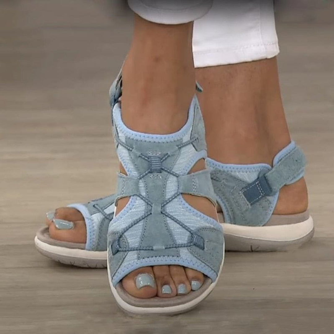 Women's Open-Toe Multi-Strap Velcro Sport Sandals