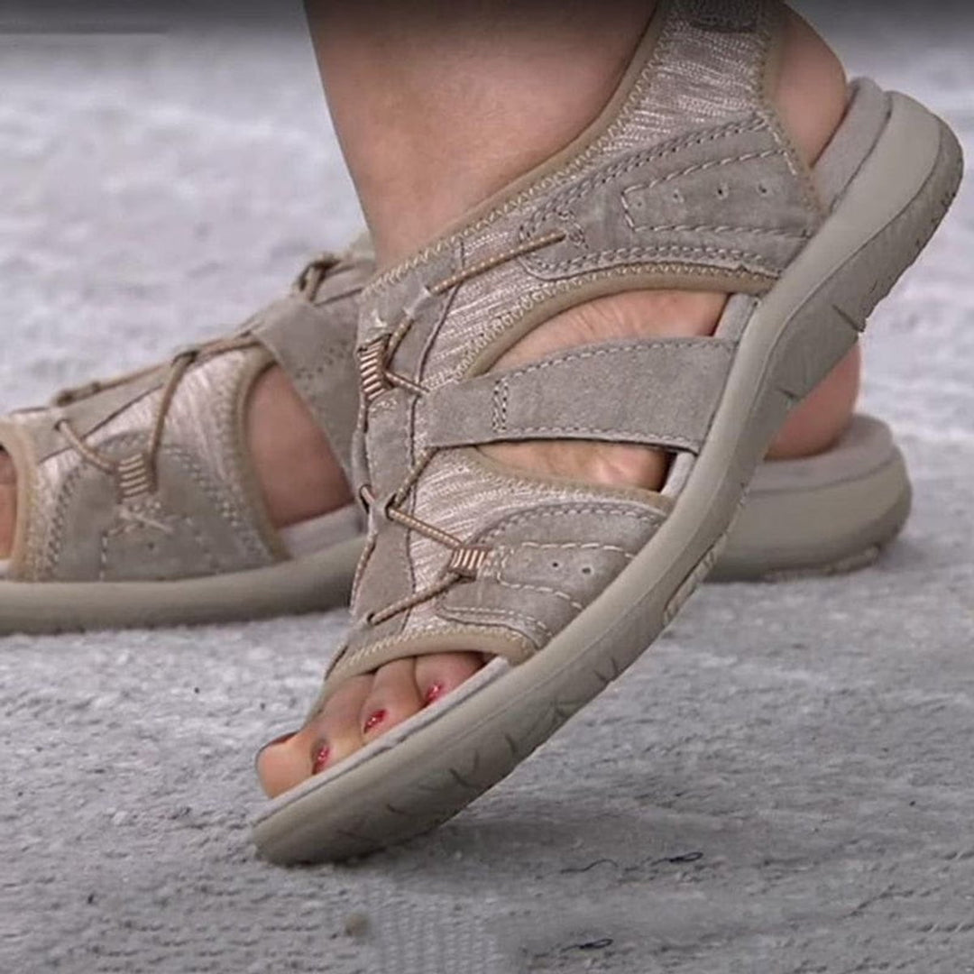 Women's Open-Toe Multi-Strap Velcro Sport Sandals