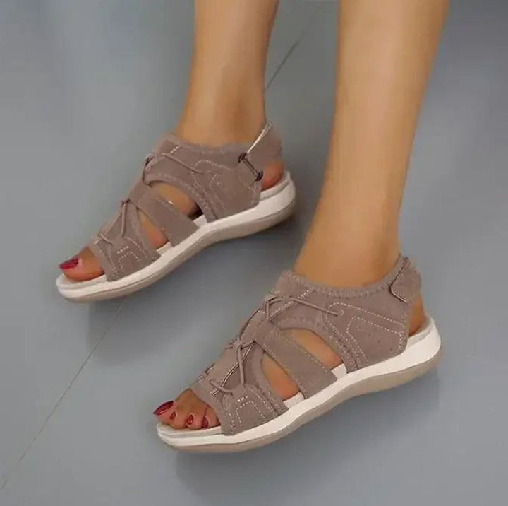 Women's Open-Toe Multi-Strap Velcro Sport Sandals
