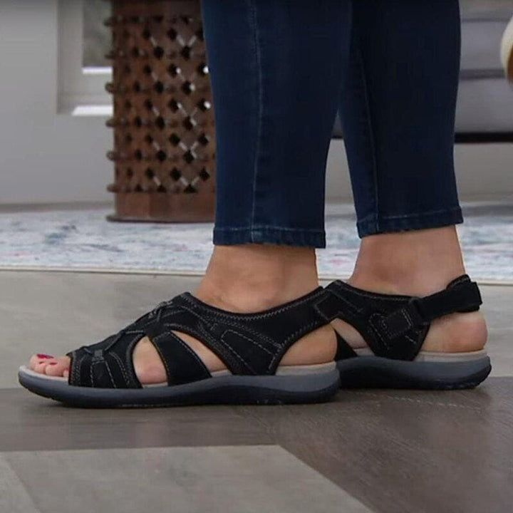 Women's Open-Toe Multi-Strap Velcro Sport Sandals