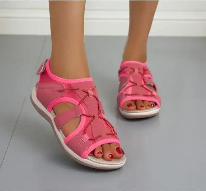 Women's Open-Toe Multi-Strap Velcro Sport Sandals