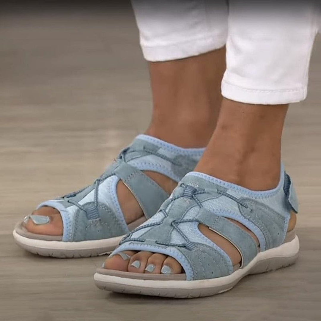 Women's Open-Toe Multi-Strap Velcro Sport Sandals