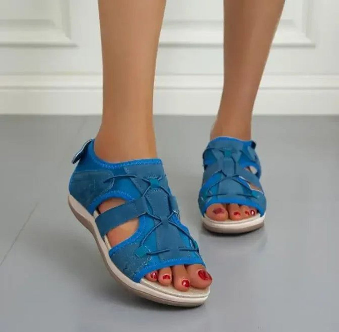 Women's Open-Toe Multi-Strap Velcro Sport Sandals