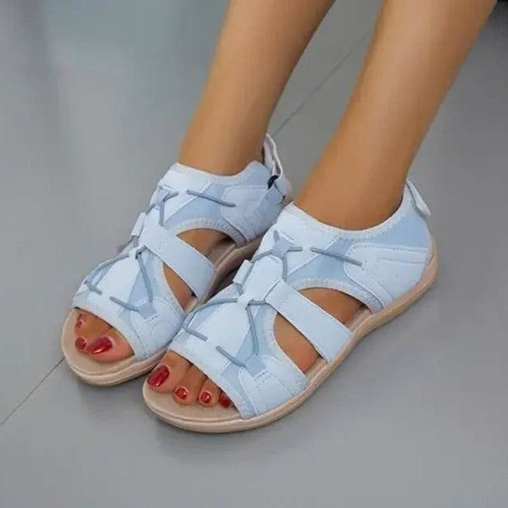 Women's Open-Toe Multi-Strap Velcro Sport Sandals
