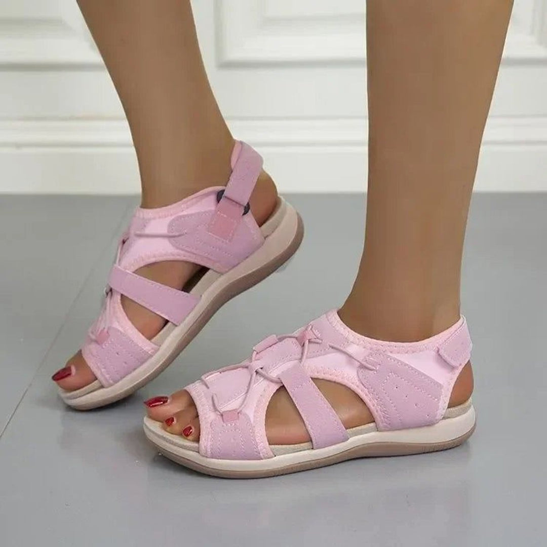 Women's Open-Toe Multi-Strap Velcro Sport Sandals