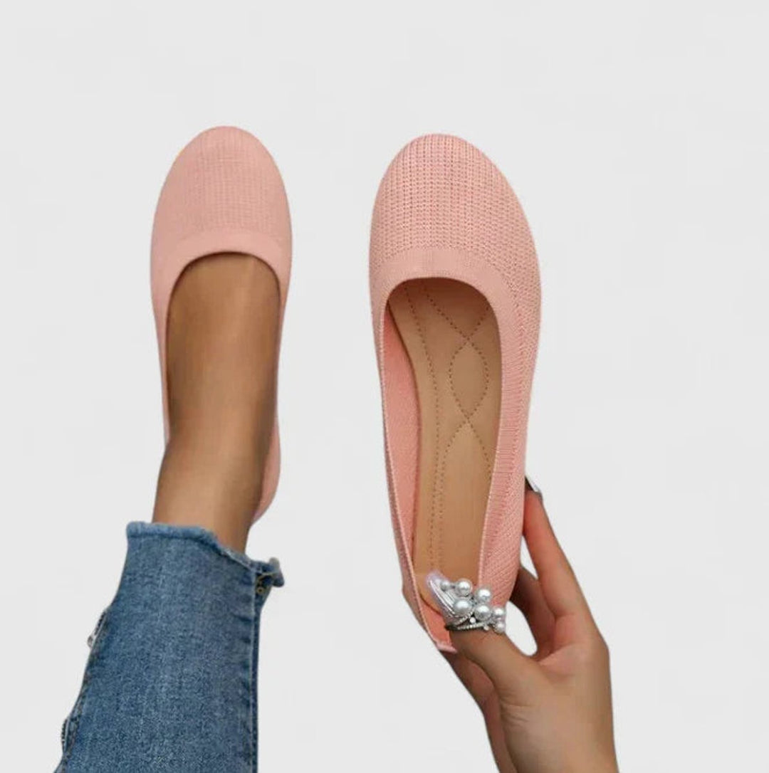Women's Orthopedic Arch-Support Knit Slip-On Flats