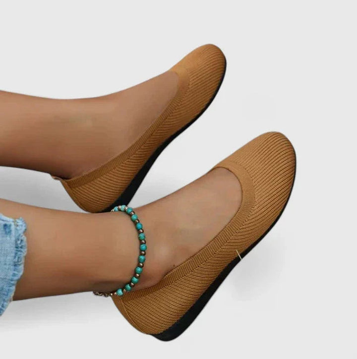 Women's Orthopedic Arch-Support Knit Slip-On Flats