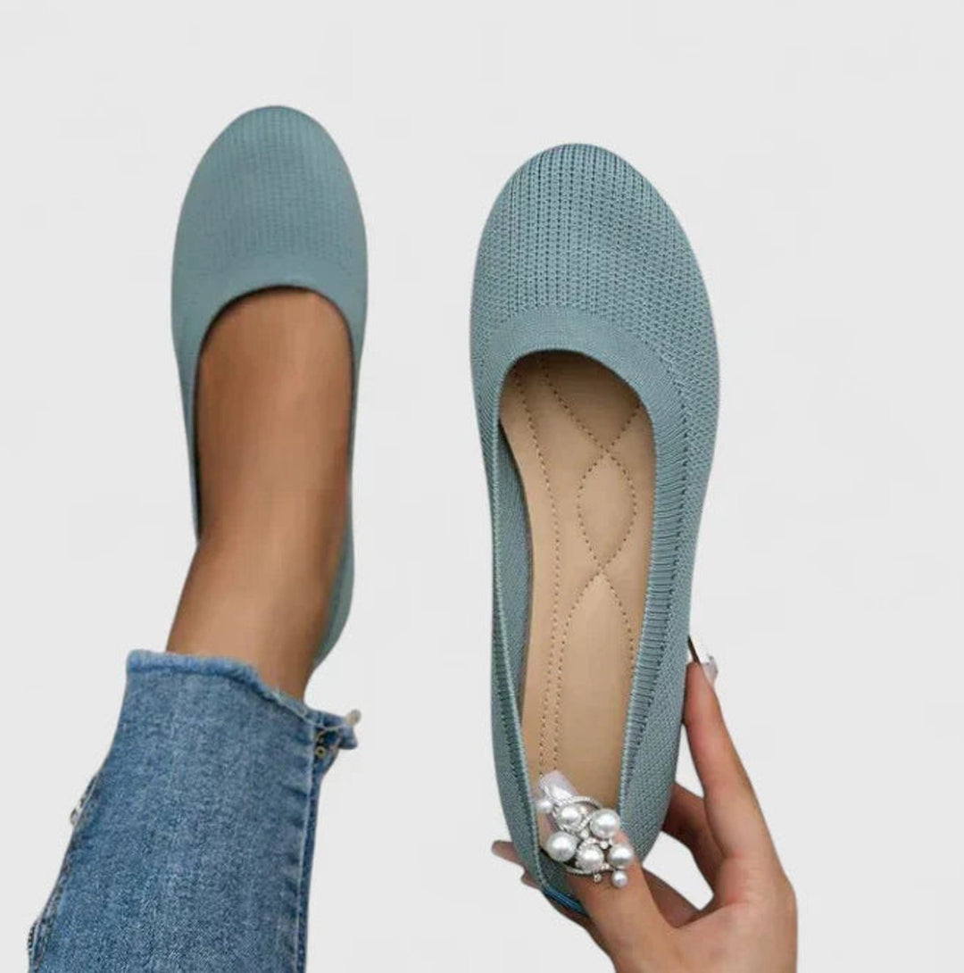 Women's Orthopedic Arch-Support Knit Slip-On Flats
