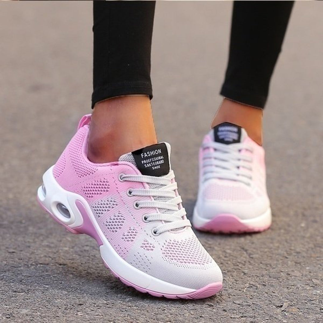 Women's Orthopedic Breathable Lace-Up Cushioned Sneakers