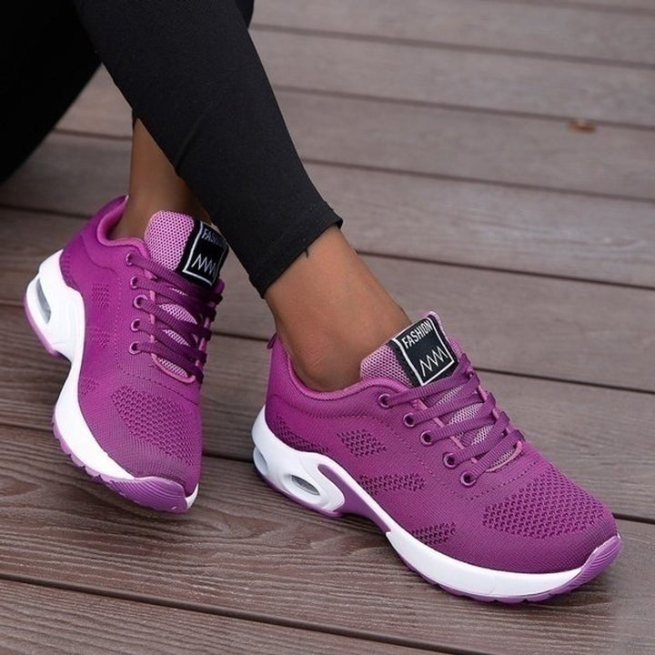 Women's Orthopedic Breathable Lace-Up Cushioned Sneakers