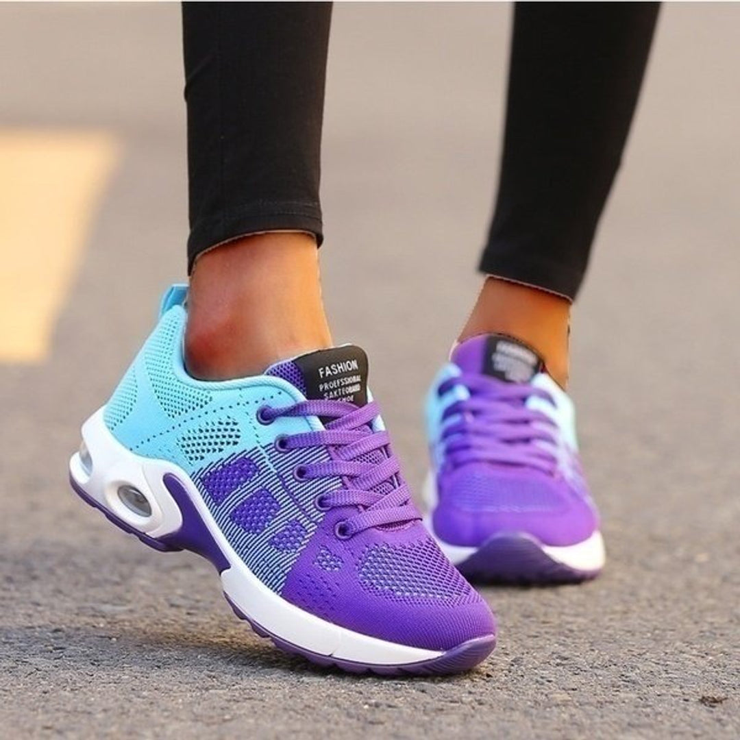 Women's Orthopedic Breathable Lace-Up Cushioned Sneakers