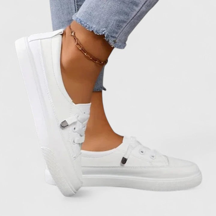 Women's Orthopedic Cushioned Lace-Up Platform Sneakers