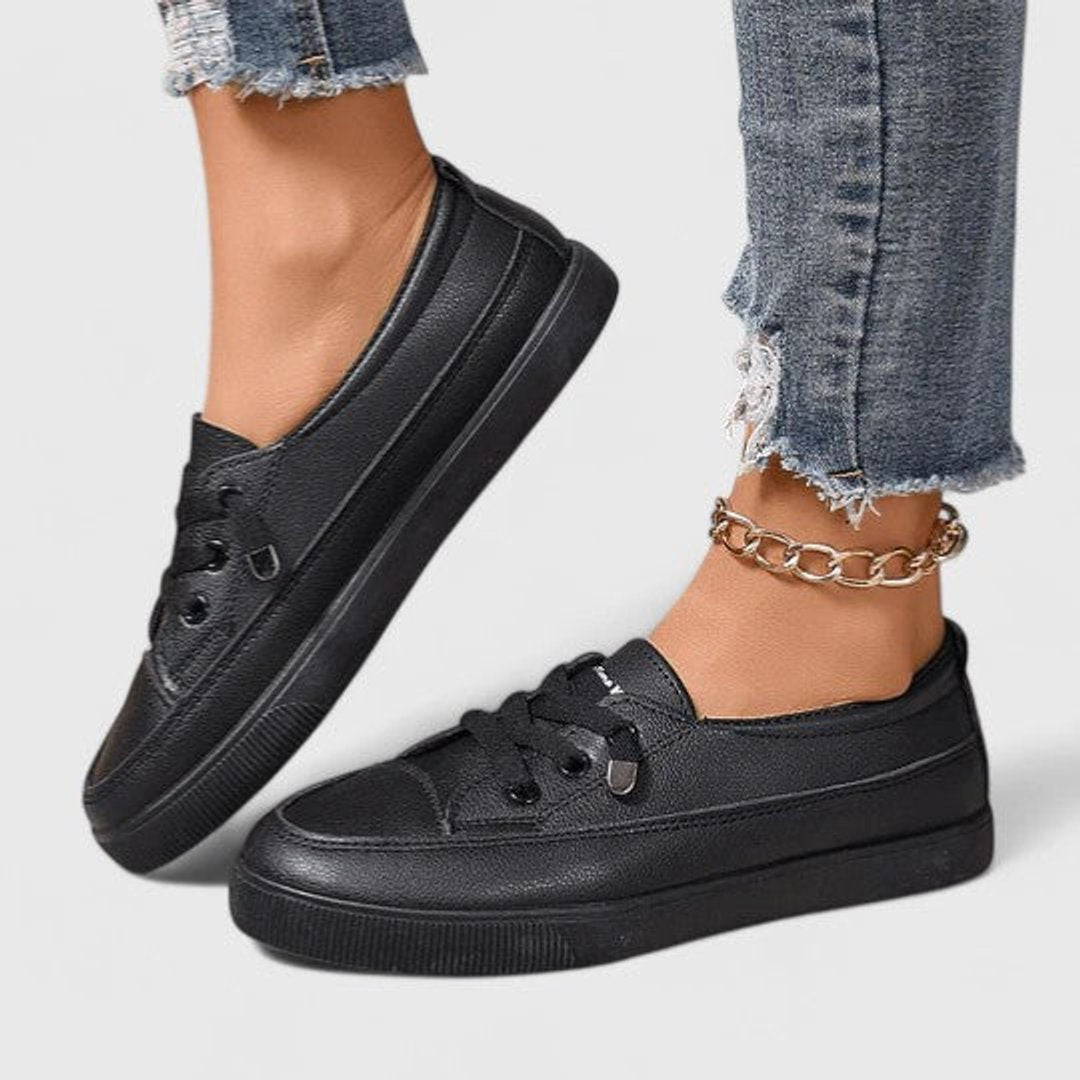 Women's Orthopedic Cushioned Lace-Up Platform Sneakers