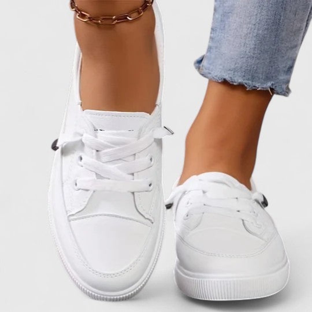 Women's Orthopedic Cushioned Lace-Up Platform Sneakers