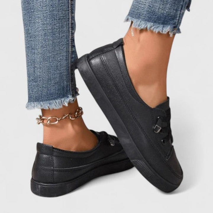 Women's Orthopedic Cushioned Lace-Up Platform Sneakers