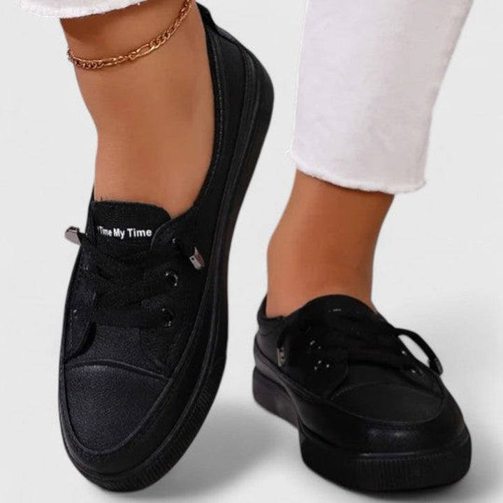 Women's Orthopedic Cushioned Lace-Up Platform Sneakers