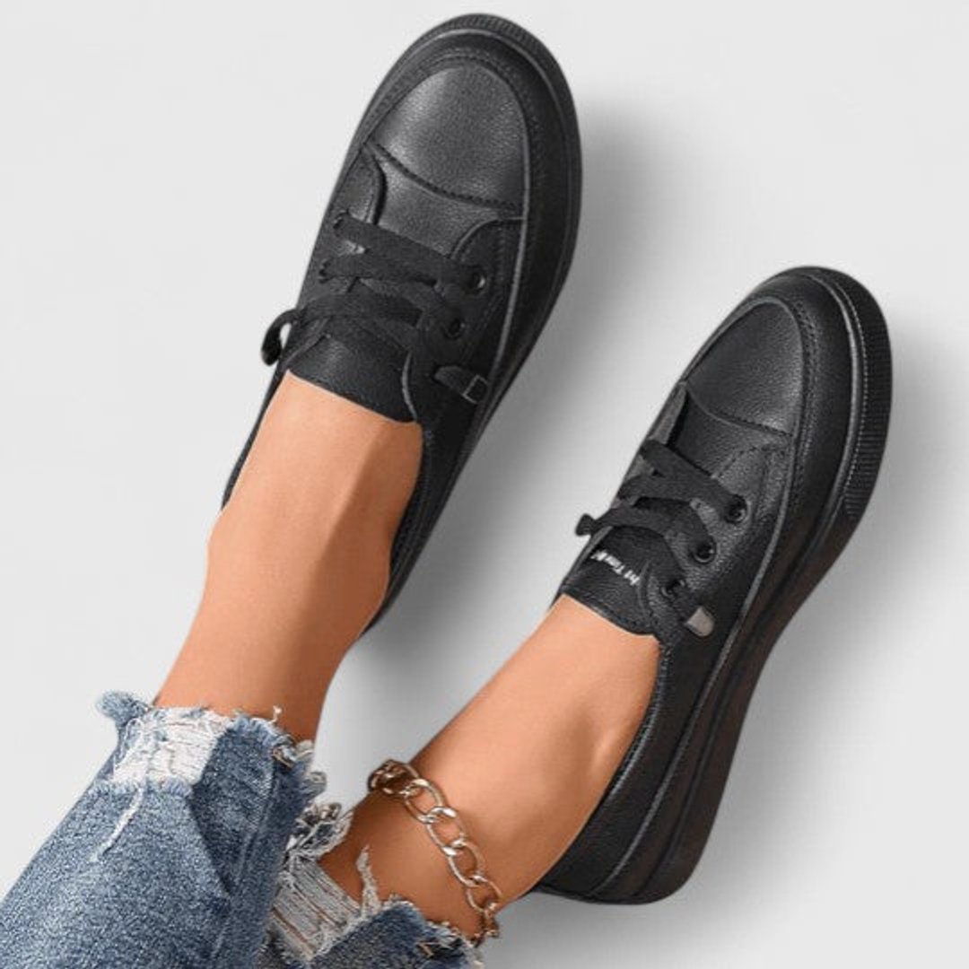 Women's Orthopedic Cushioned Lace-Up Platform Sneakers