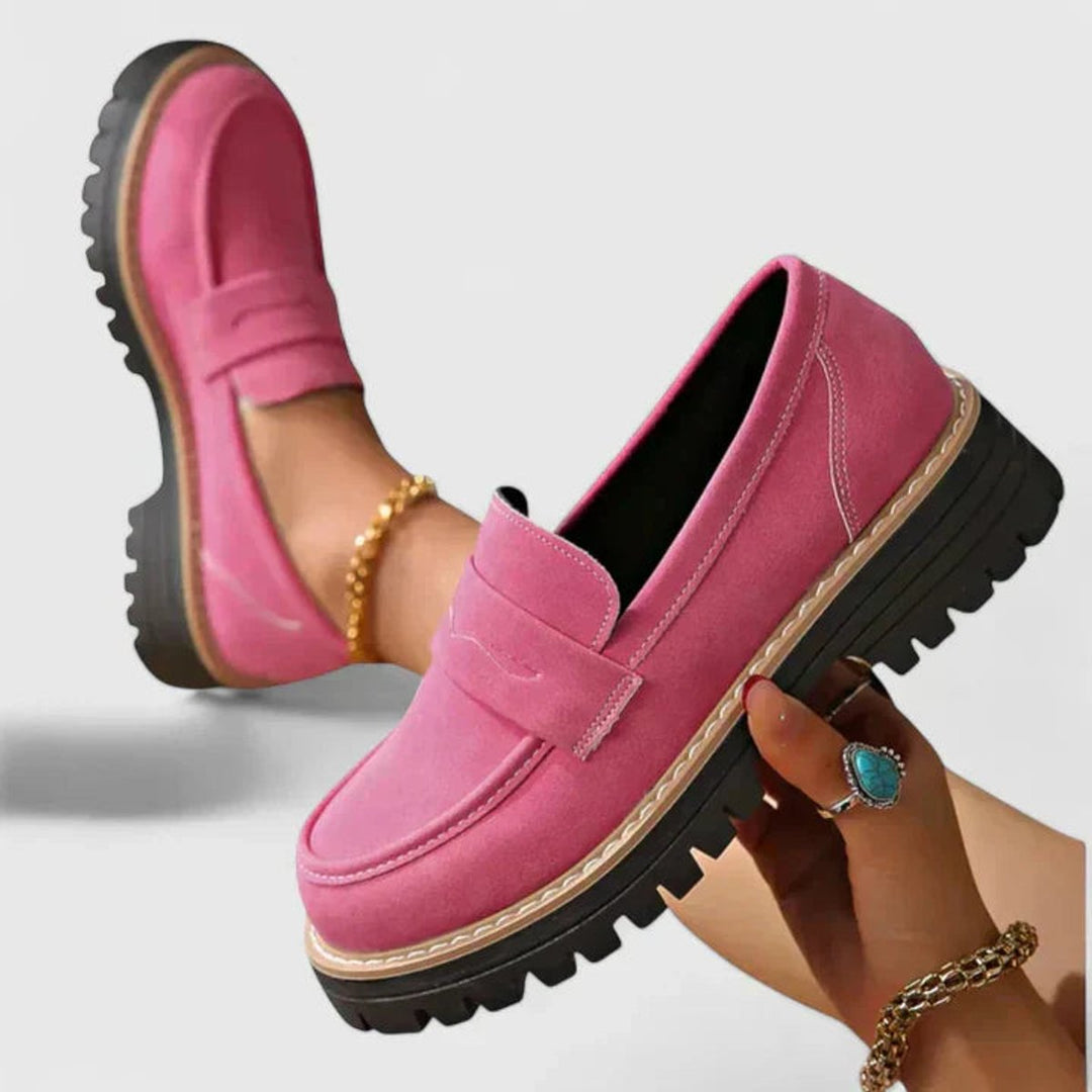 Women's Orthopedic Cushioned Slip-On Platform Loafers